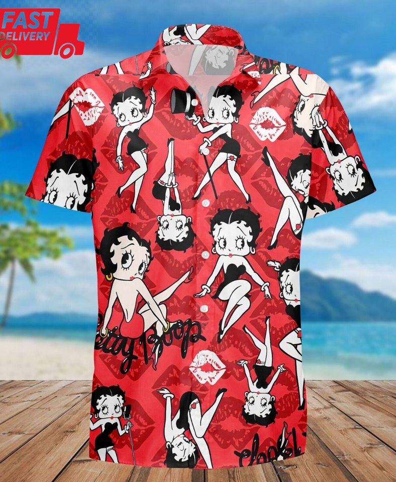 Betty Boop Hawaii Shirt, Betty Boop Hawaiian