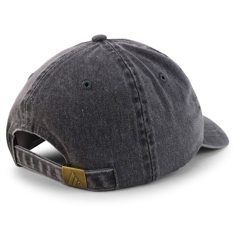 Small Breast Cancer Awareness Ribbon Embroidered Washed Cotton Cap
