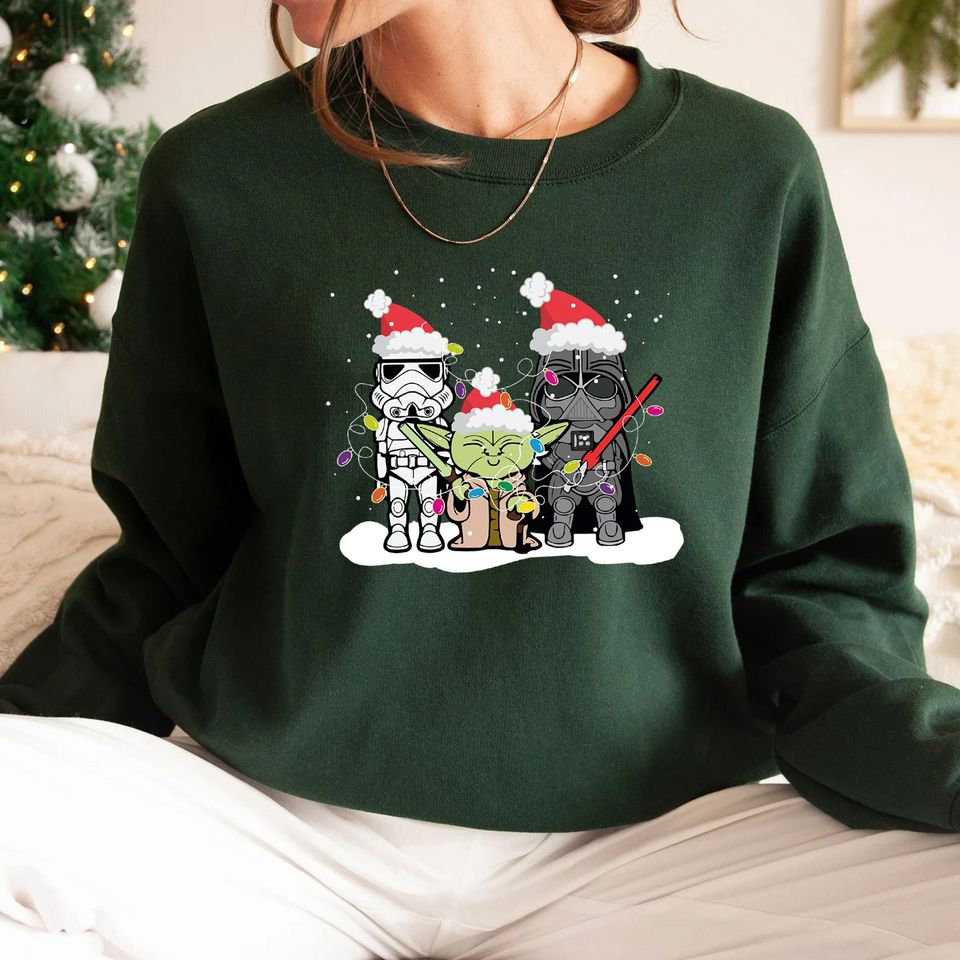 Star Wars Funny Christmas Sweatshirt, Disney Christmas Sweatshirt