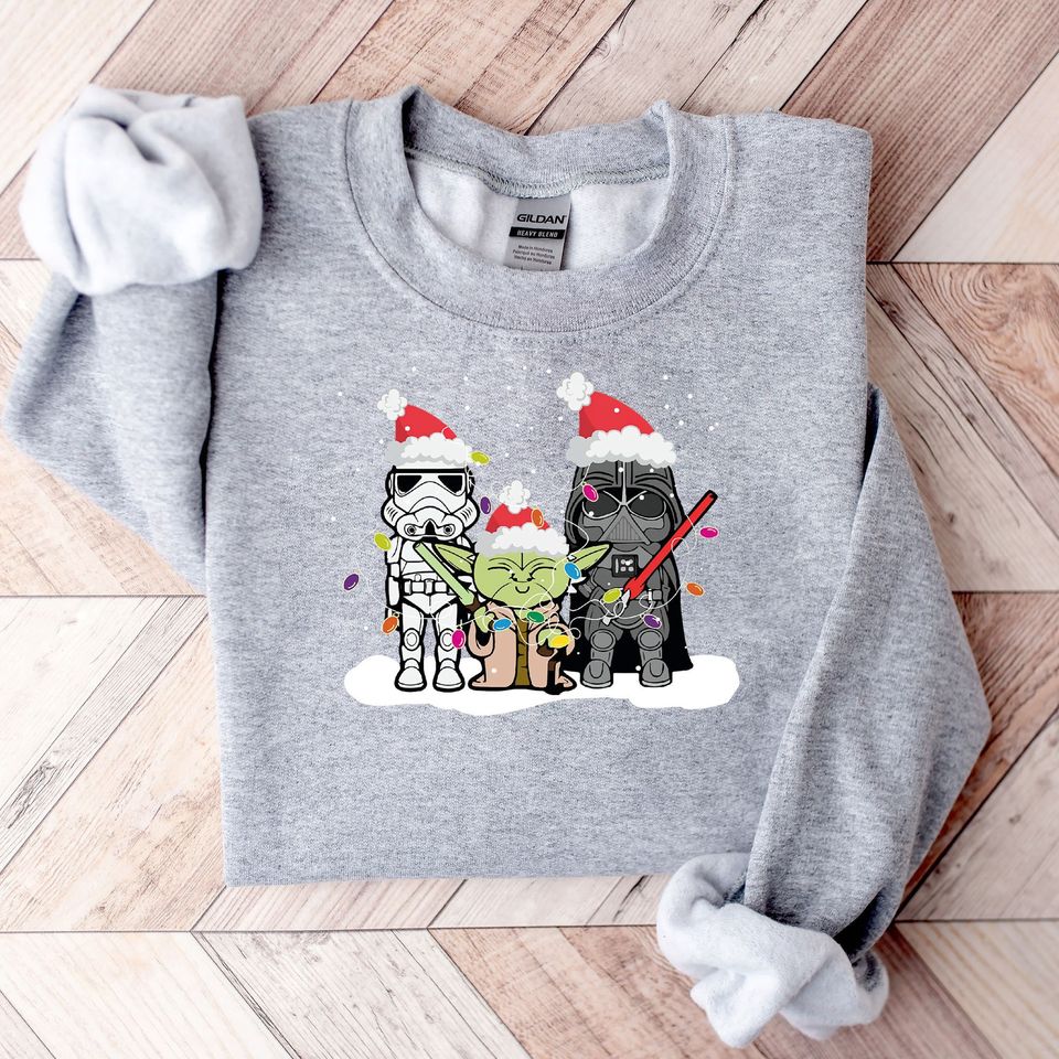 Star Wars Funny Christmas Sweatshirt, Disney Christmas Sweatshirt