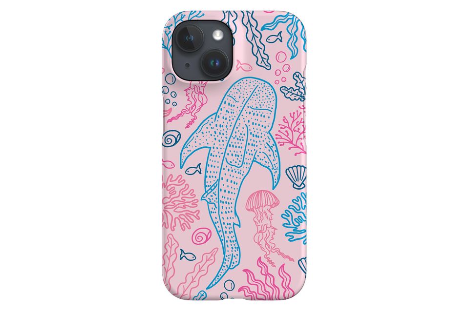 Pink Whale Shark Coral Reef Phone Case