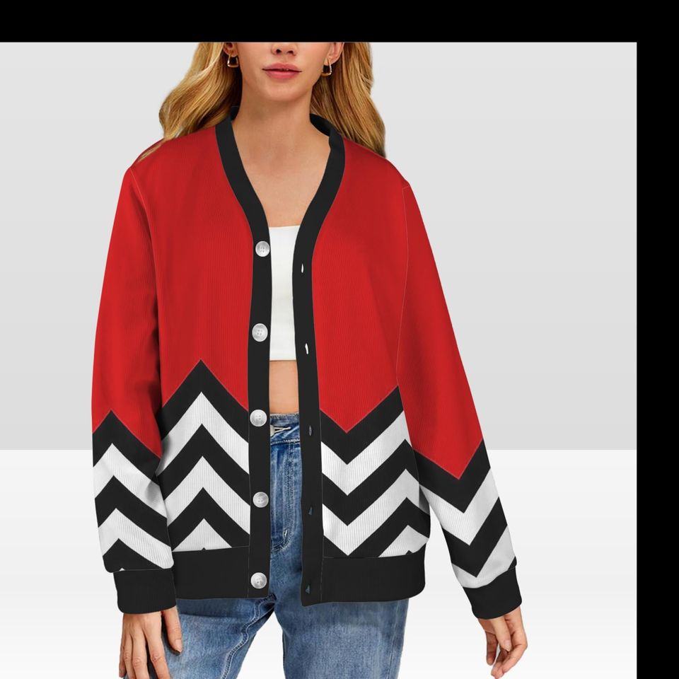 Twin Peaks 90s Cardigan Sweater Unisex Winter Outerwear