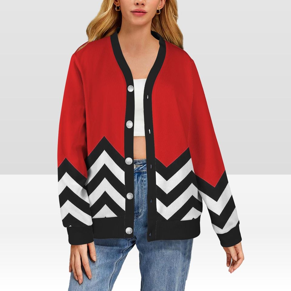 Twin Peaks 90s Cardigan Sweater Unisex Winter Outerwear