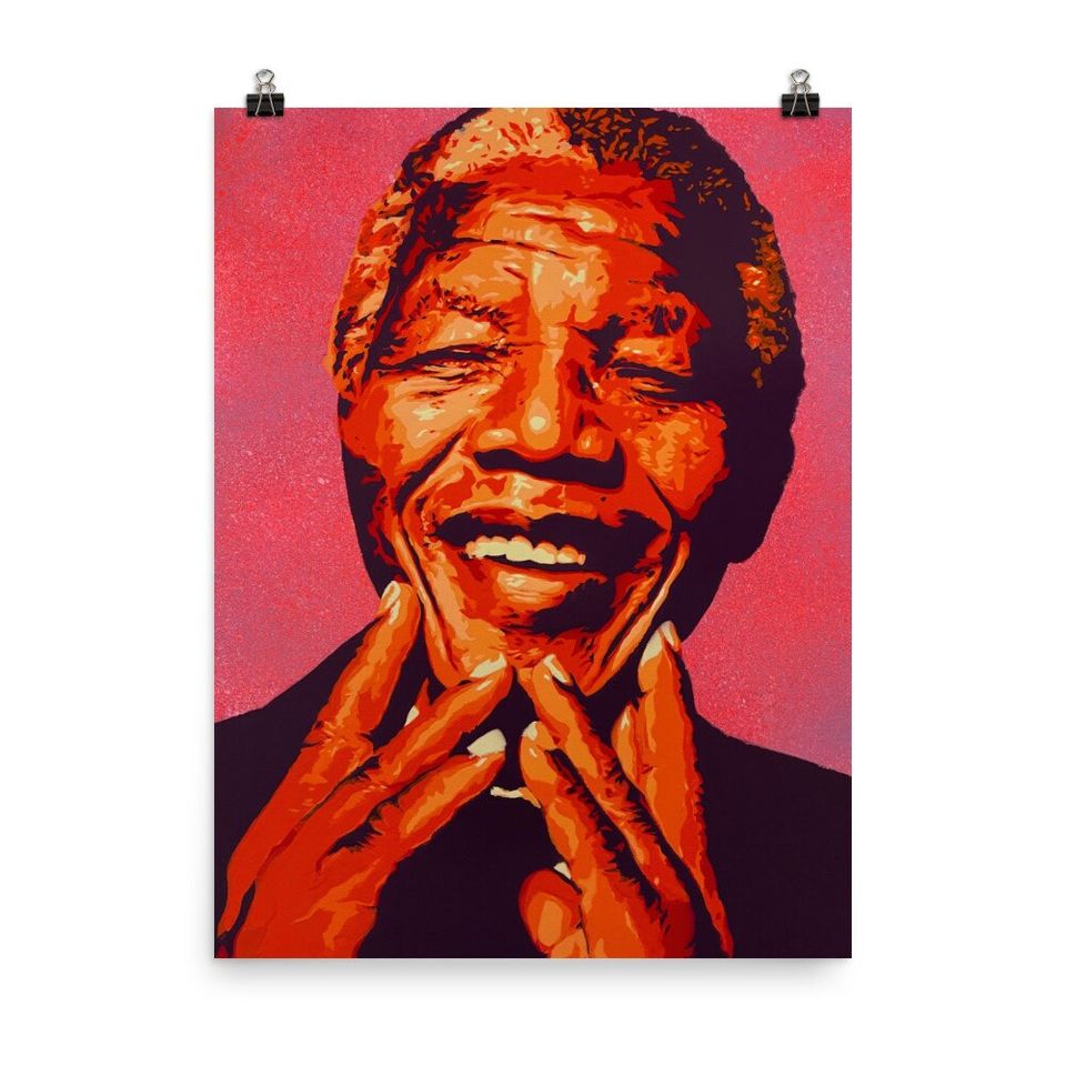 Nelson Mandela Poster Print