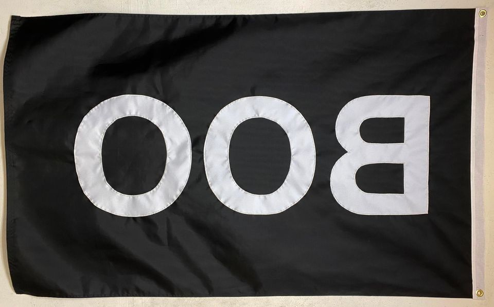 BOO Halloween Flag (Various Sizes) : Handmade, Decorative, House