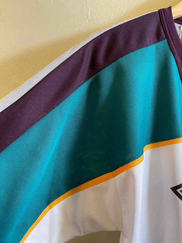 MIGHTY DUCKS / disney ducks / vintage NHL / warm up sweater