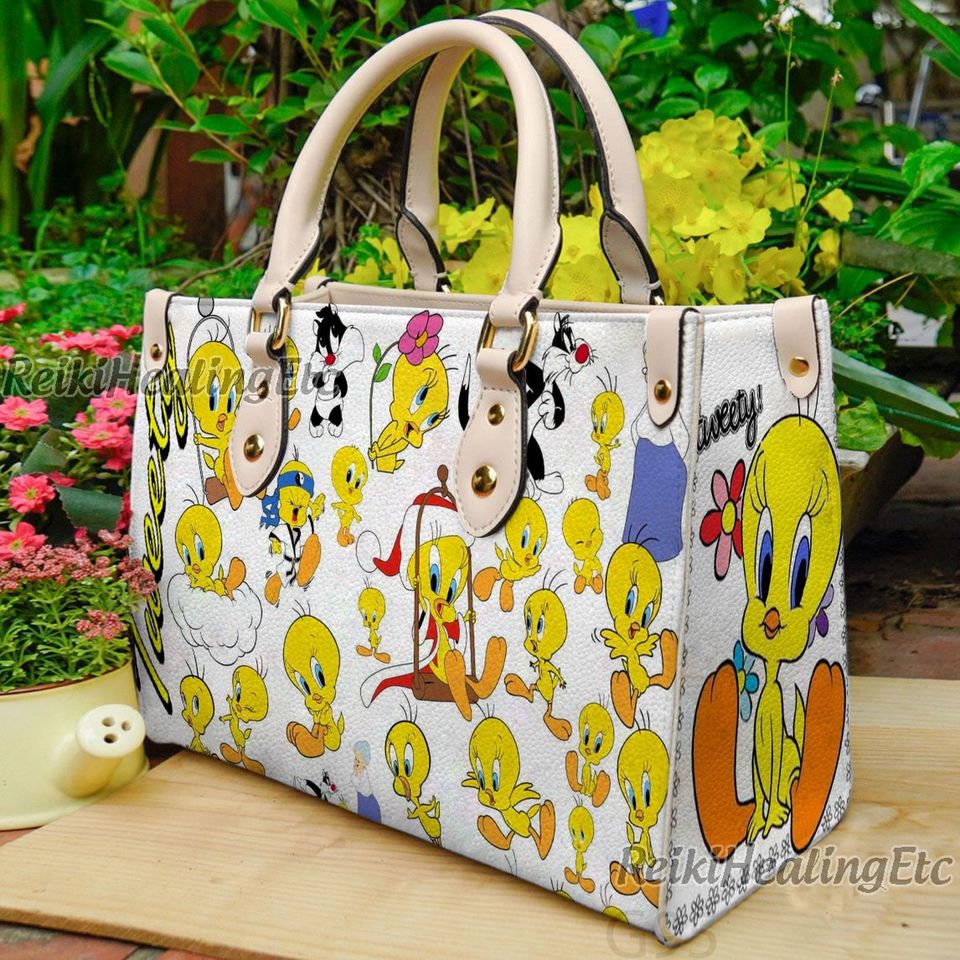 Tweety Bird Vintage Leather Handbag