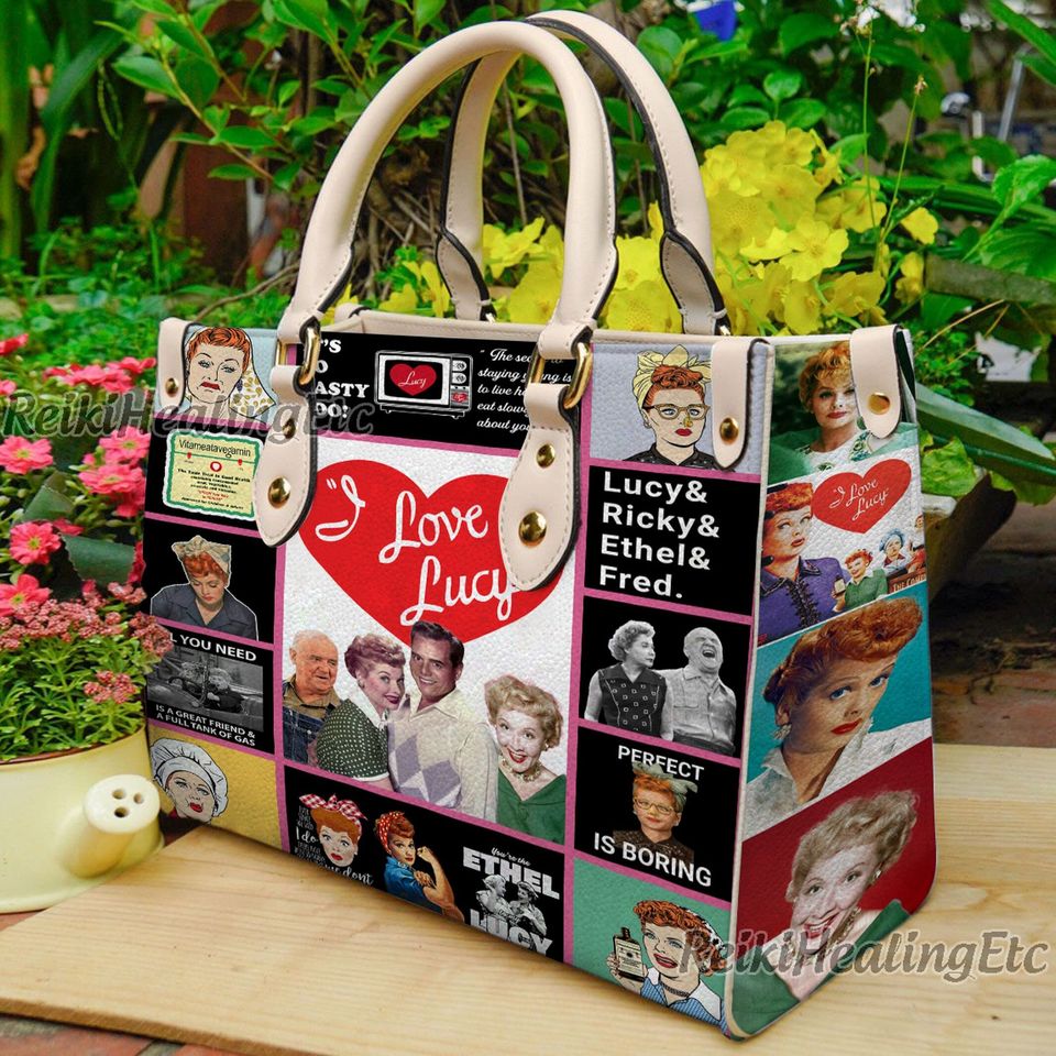 I Love Lucy Vintage Leather Handbag