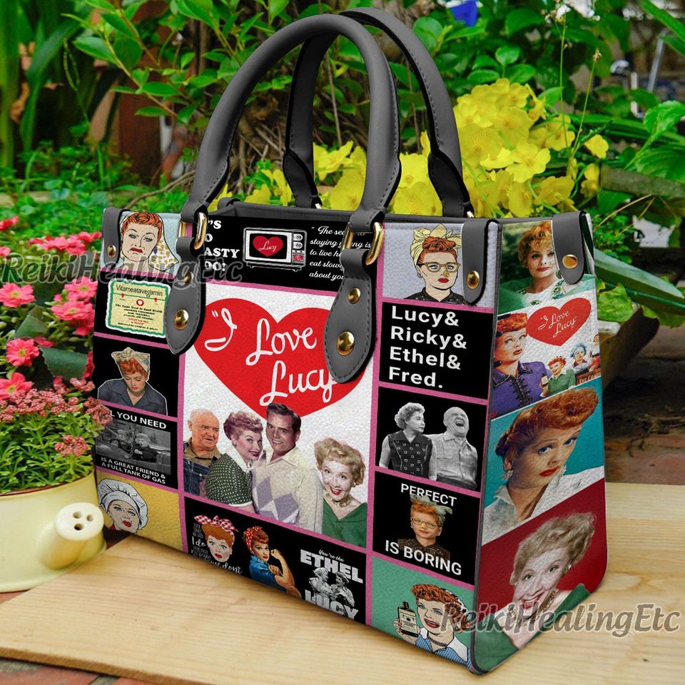 I Love Lucy Vintage Leather Handbag