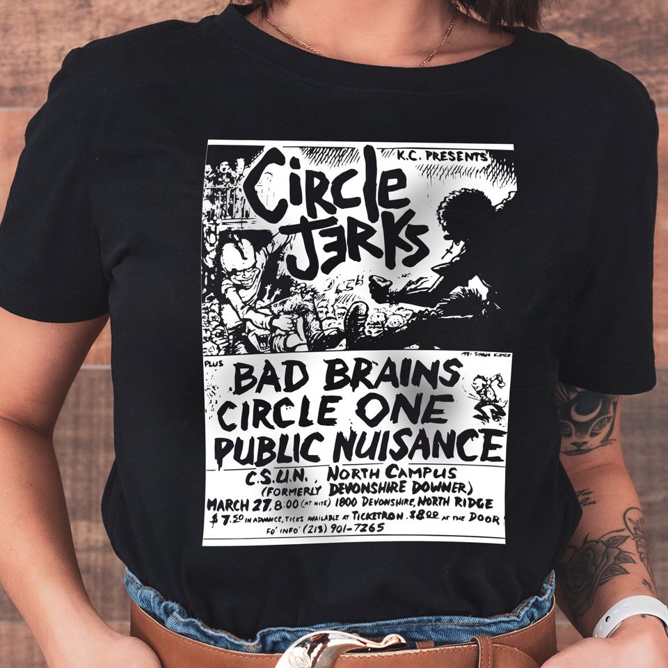 Circle Jerks Old Punk Flyer Shirt