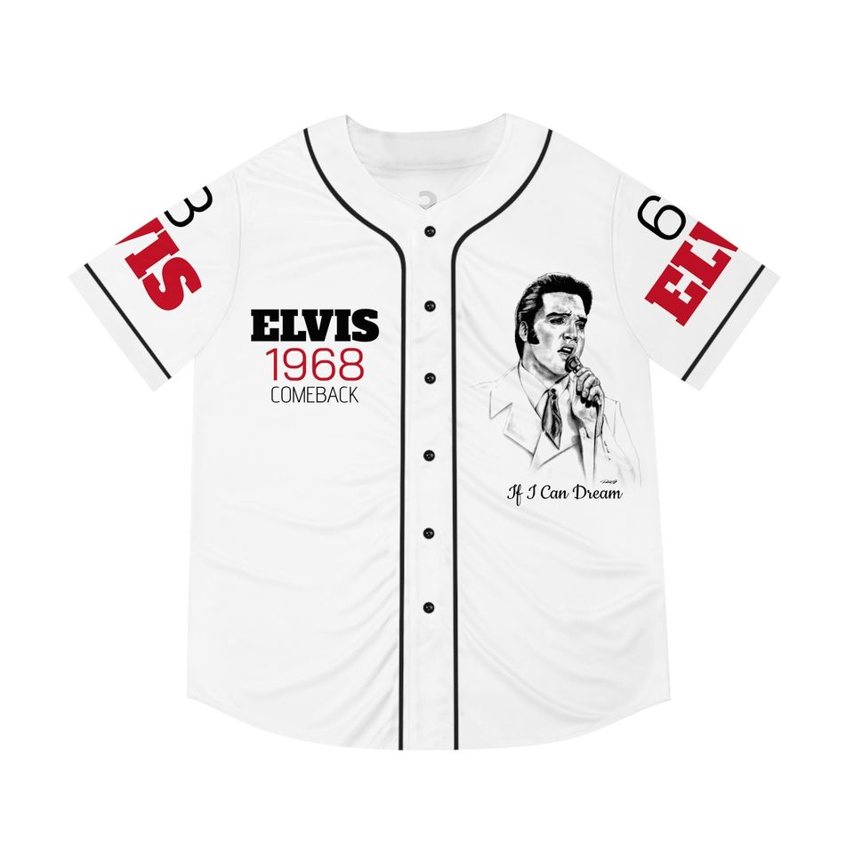 The King Rock And Roll Elvis Presley Baseball Jersey