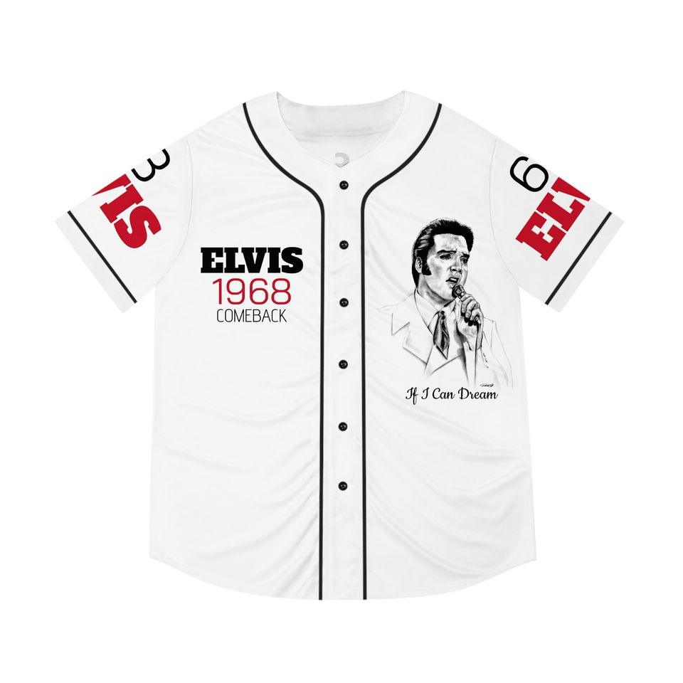 The King Rock And Roll Elvis Presley Baseball Jersey