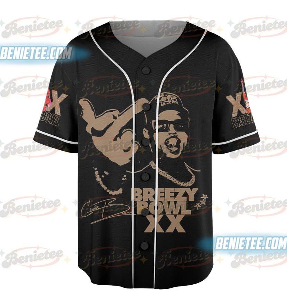 Tour Chris Brown Concert Baseball Jersey