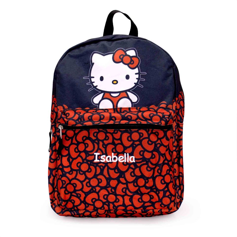 Personalized Hello Kitty Red Bow Backpack