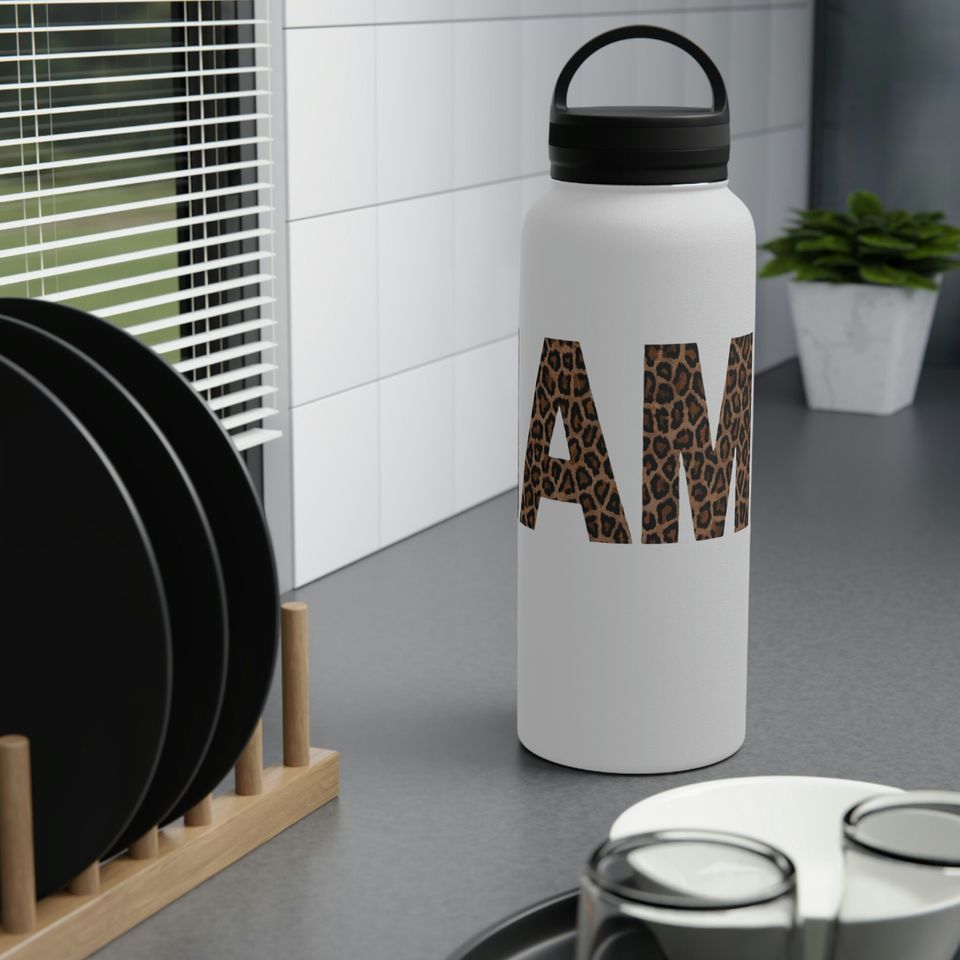 Mama Stainless Steel Water Bottle, Handle Lid- 3 Sizes