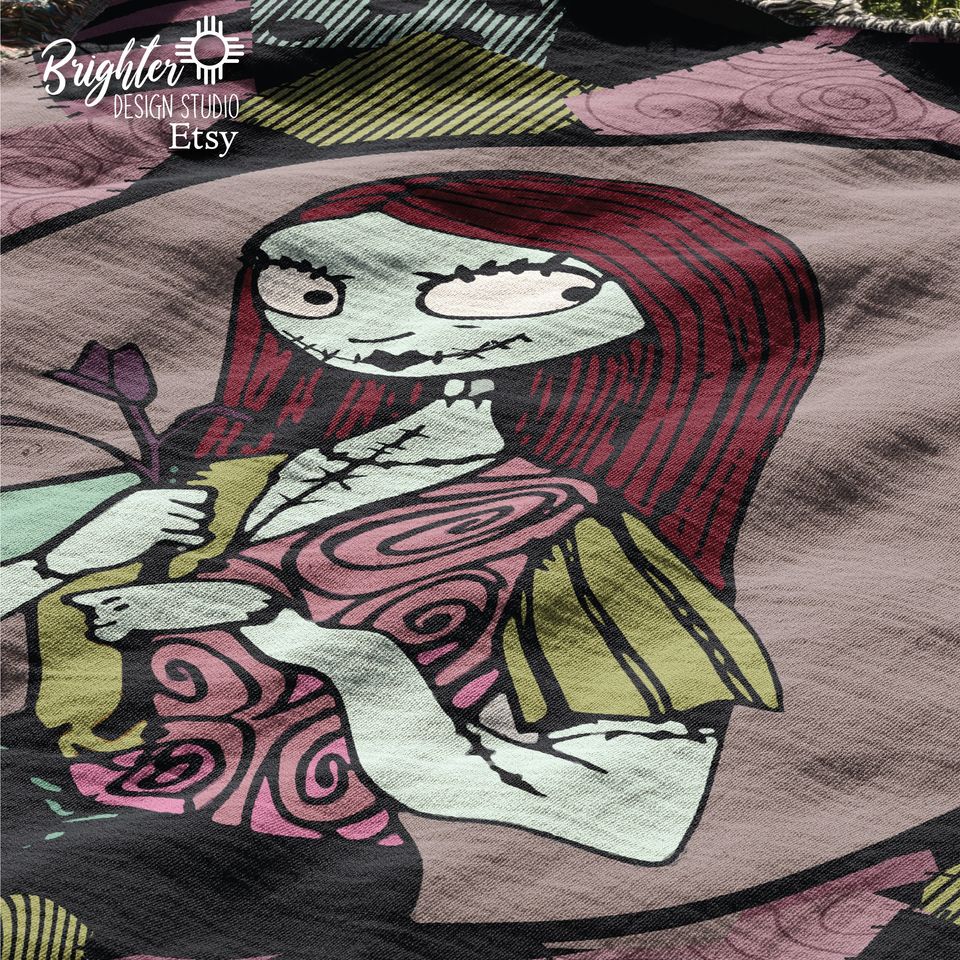 Sally Nightmare Before Christmas Woven Blanket