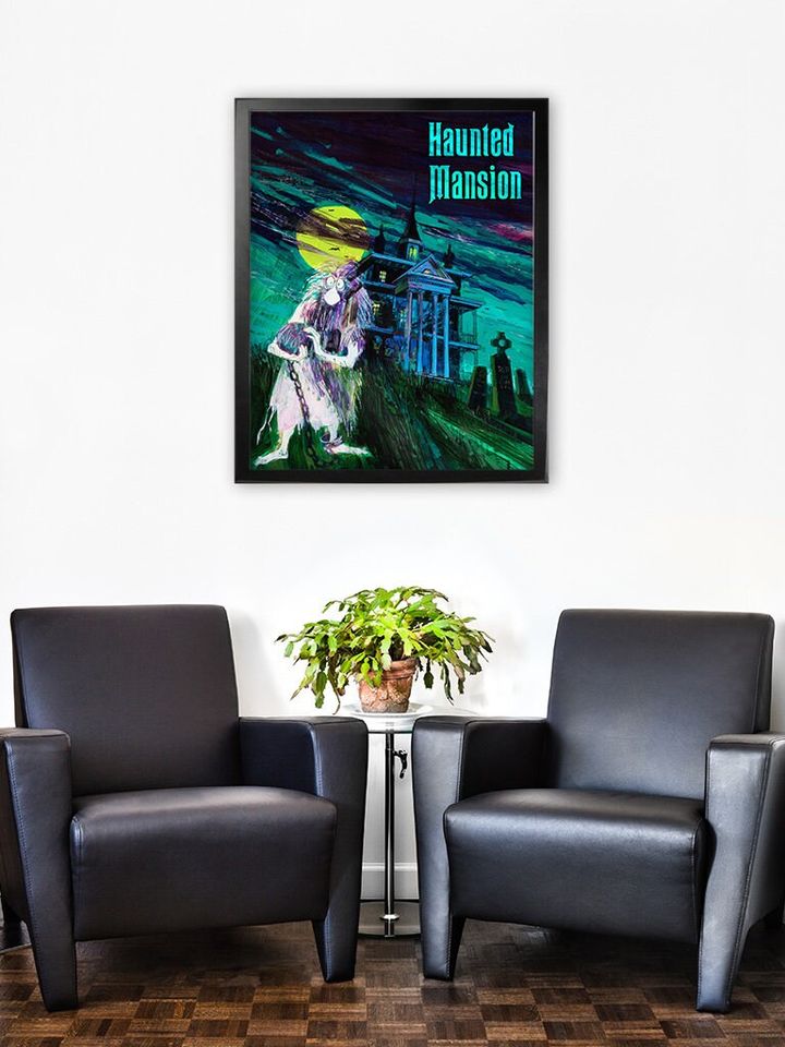 Haunted Mansion Hitchhiking Ghosts Disneyland Poster
