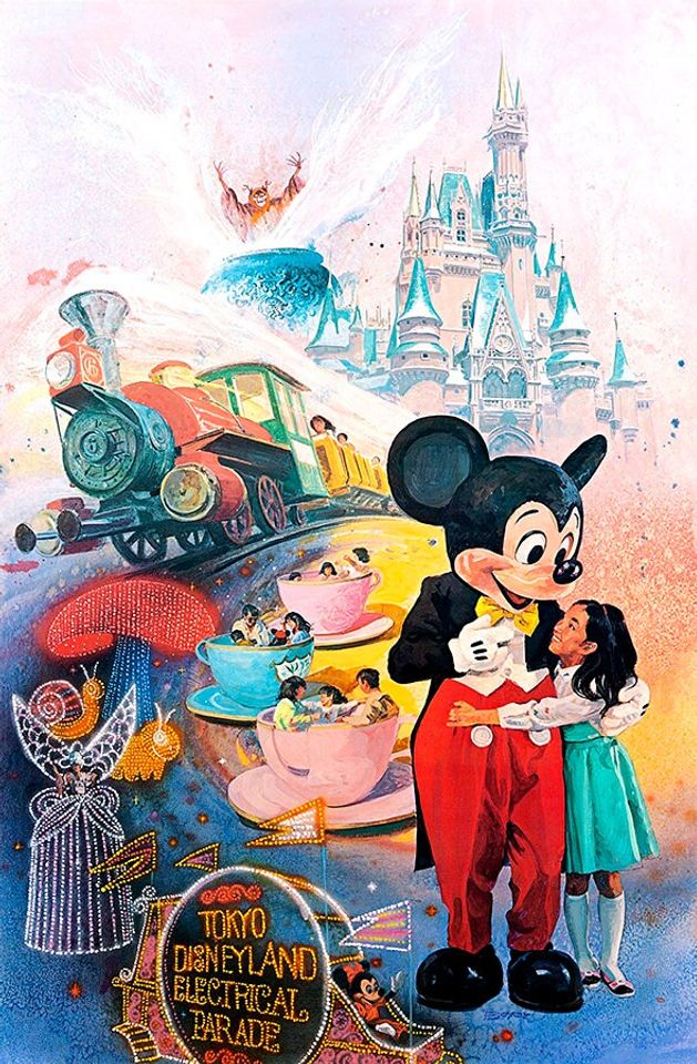 Tokyo Disneyland Electrical Parade Premium Matte Vertical Poster
