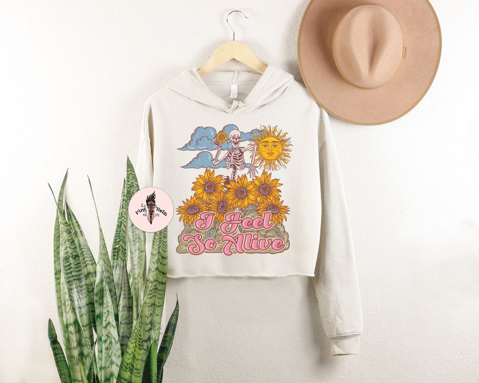 Dancing skeleton Feel so alive Crop Hoodie, audacity dancing skeleton crop hoodie