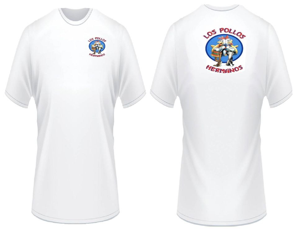 Los Pollos Hermanos Breaking Bad Print T-Shirt