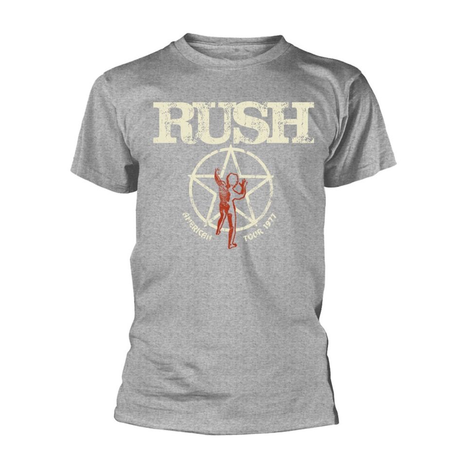 Light Grey Rush American Tour Tee T-Shirt