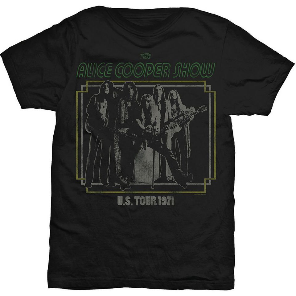 Alice Cooper Show Live 1971 Tour Rock Tee T-Shirt