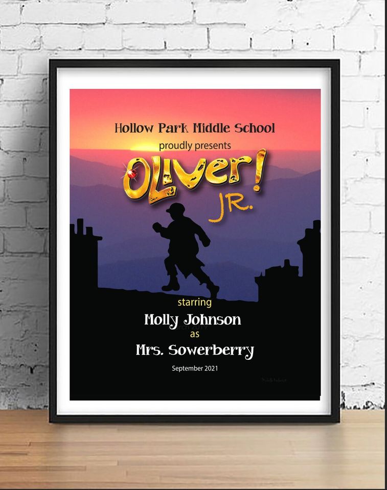 Custom 'Oliver!' Playbill Poster: Musical Theater Gift