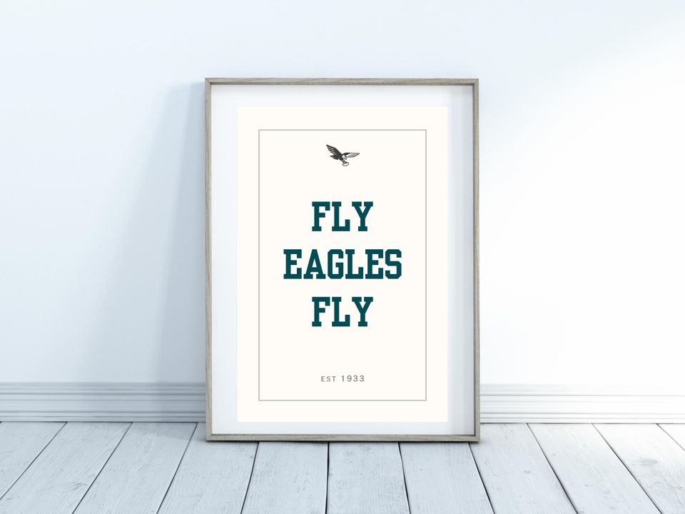 Philadelphia Eagles Poster: Vintage Logo, Midnight Green