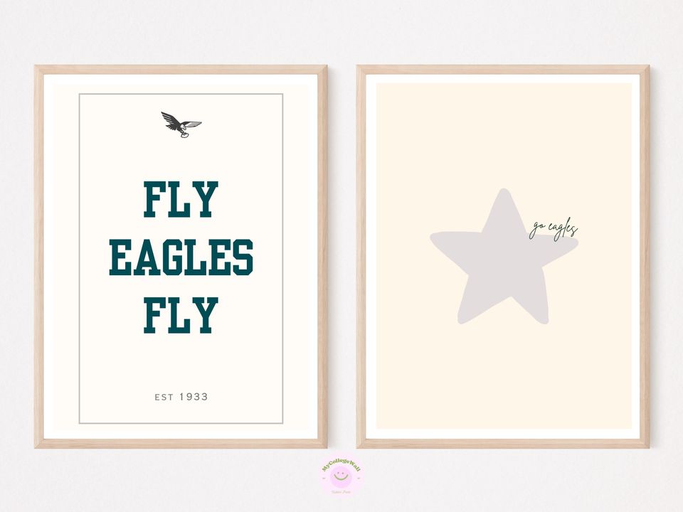 Philadelphia Eagles Poster: Vintage Logo, Midnight Green