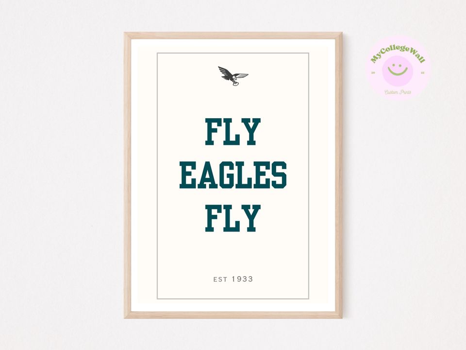 Philadelphia Eagles Poster: Vintage Logo, Midnight Green