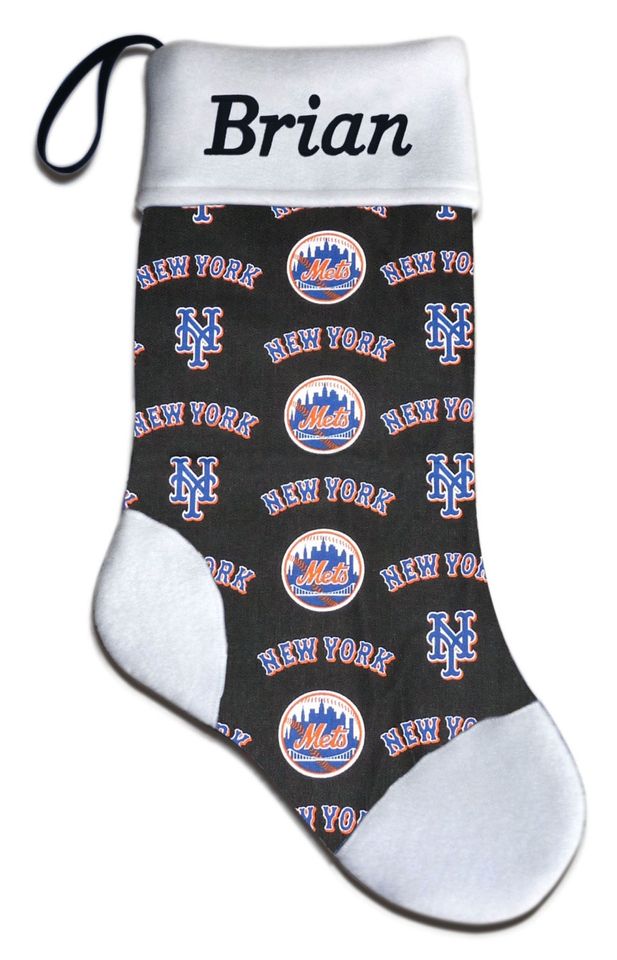 Personalized New York Baseball Christmas Stocking Embroidered