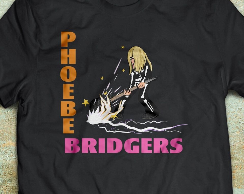 Phoebe Bridgers Smashing Guitar Graphic T Shirt