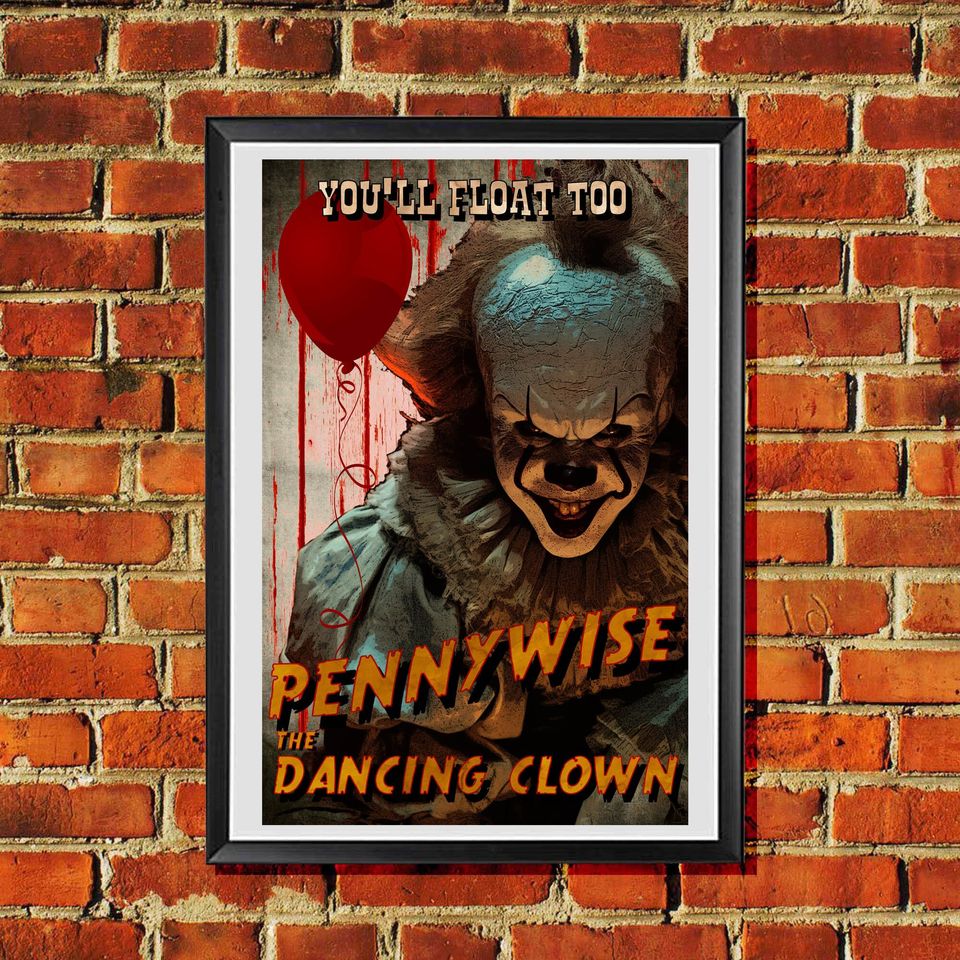 IT Poster, Pennywise Poster, Wall Decor