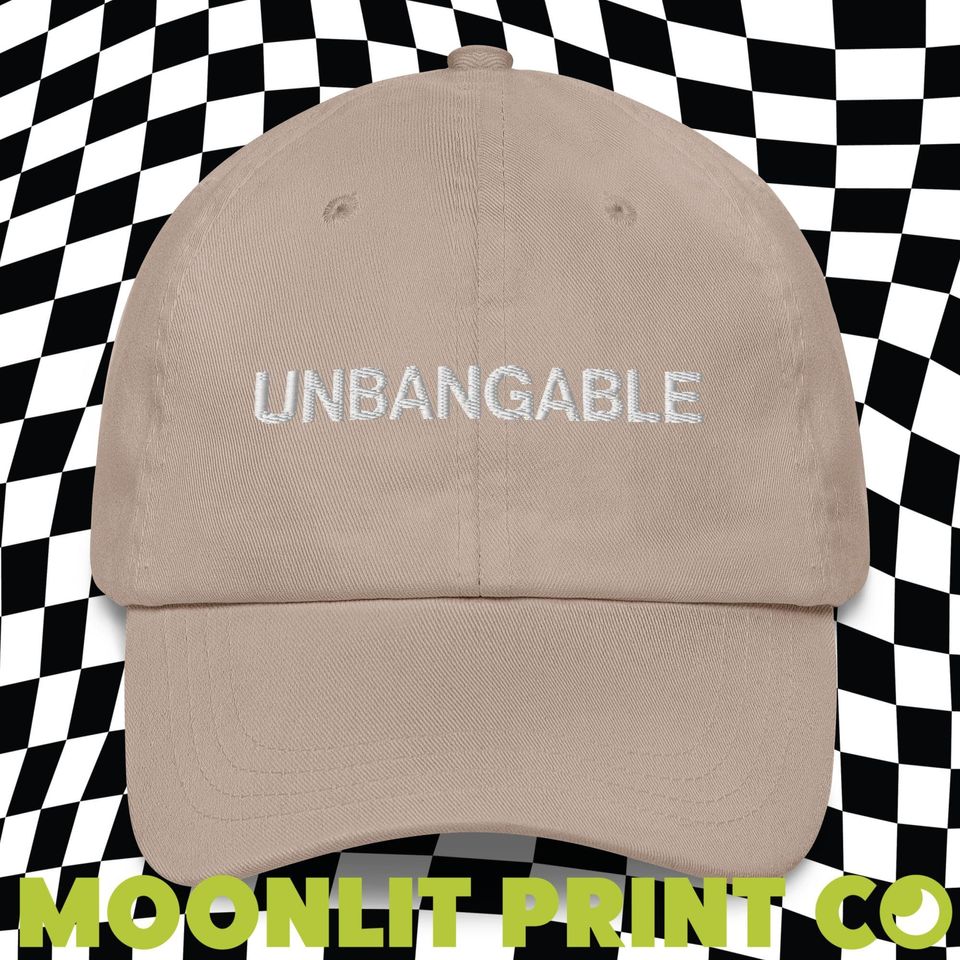 Unbangable Solid Color Dad Hat, Embroidered Dad Hat, Kamala 2024, Kamalanomenon
