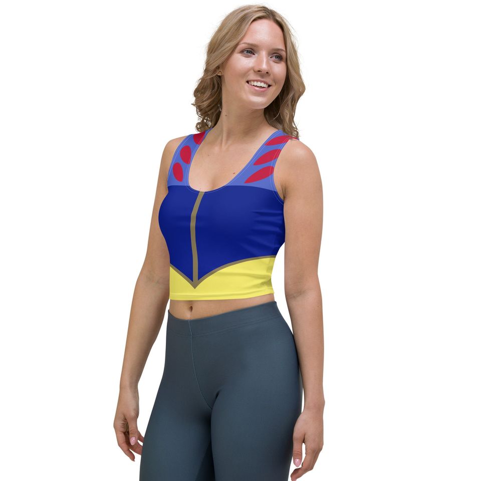 Snow White Inspired Princess Running Costume Crop Top