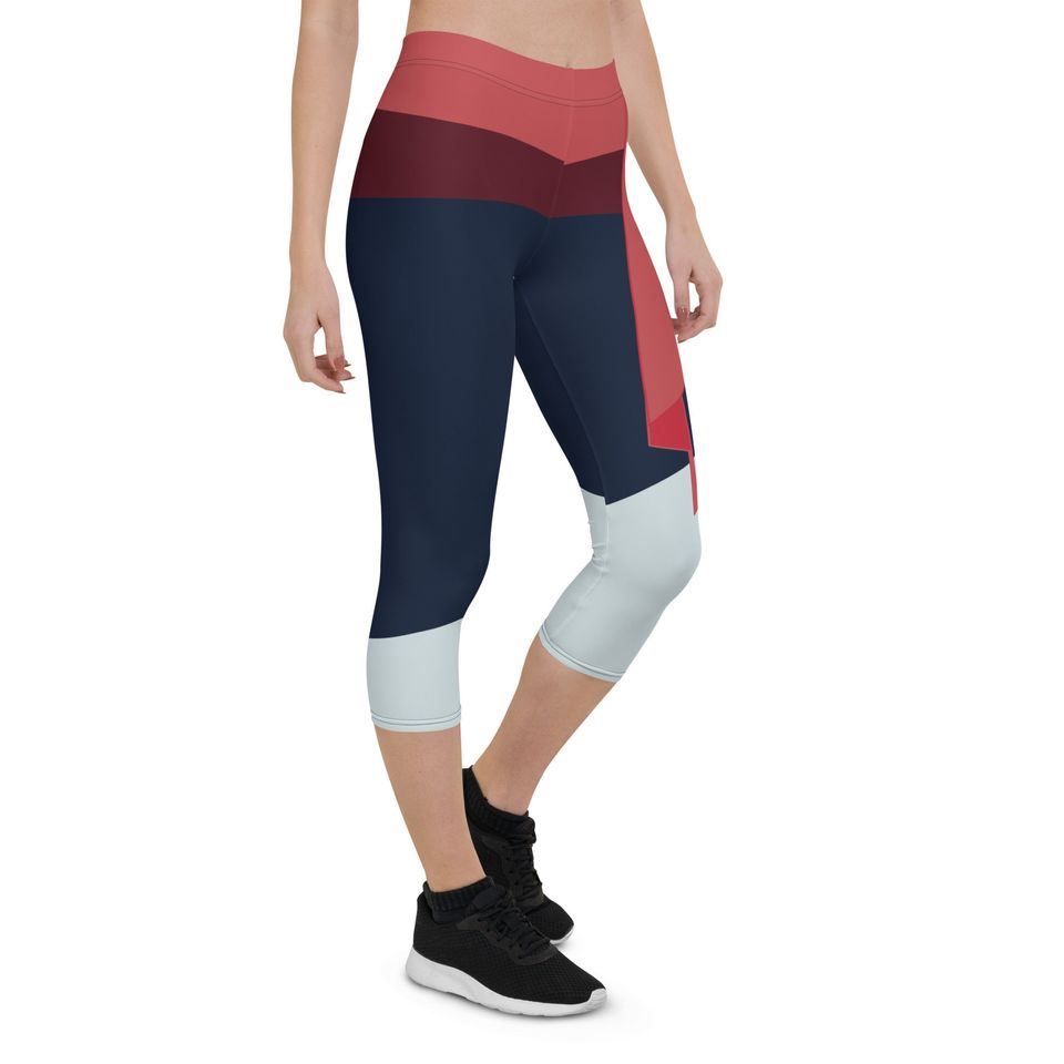The Fighting Warrior Princess Running Costume Capri Leggings