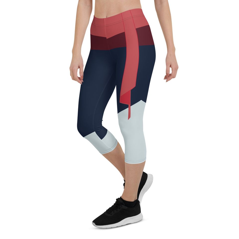 The Fighting Warrior Princess Running Costume Capri Leggings