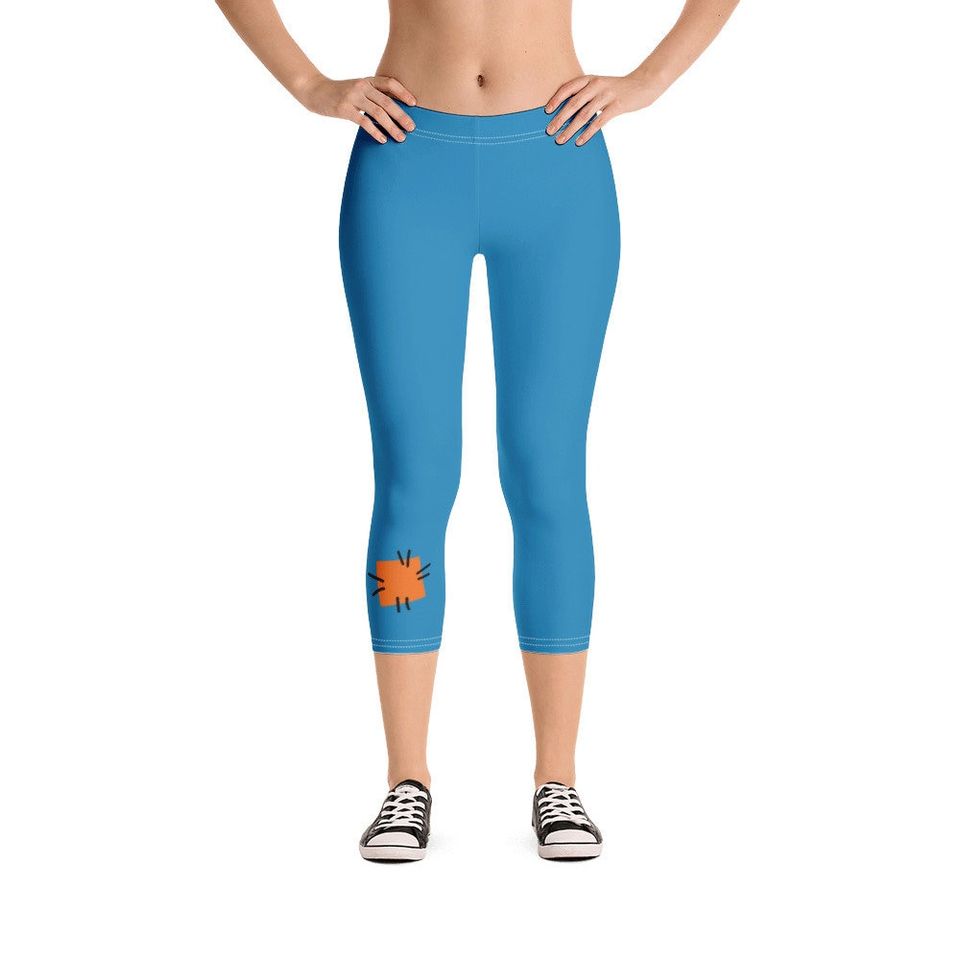 Silly Dog Running Costume Capri Leggings