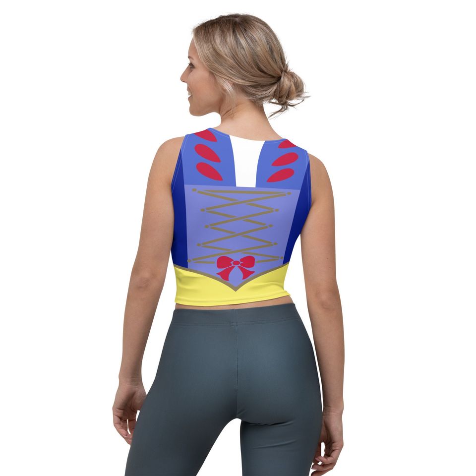 Snow White Inspired Princess Running Costume Crop Top