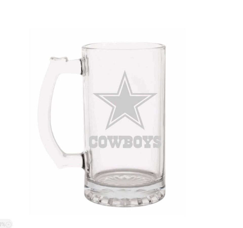 Dallas Cowboys Engraved Beer Mug, Cowboys gift