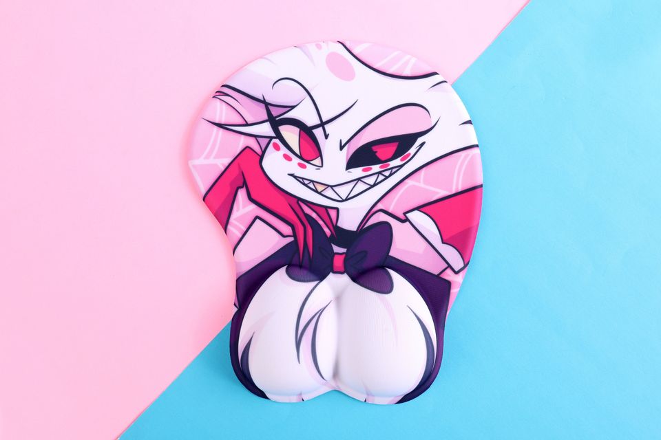 Hazbin Hotel Angel Dust 3D Mousepad | 10 Inch 3D Mousepad with Wrist Support