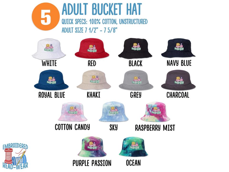 It's a Small World Embroidered Hat | Disney Small World Vintage Classic Style Cap