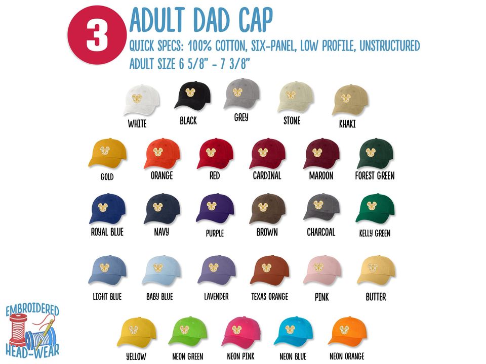 Disney Small World Clock Ears Embroidered Cap | It's a Small World Clock Embroidered Cap