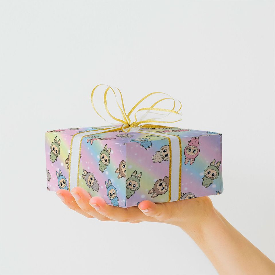 Labubu Custom Gift Wrap - Birthday Wrapping Paper