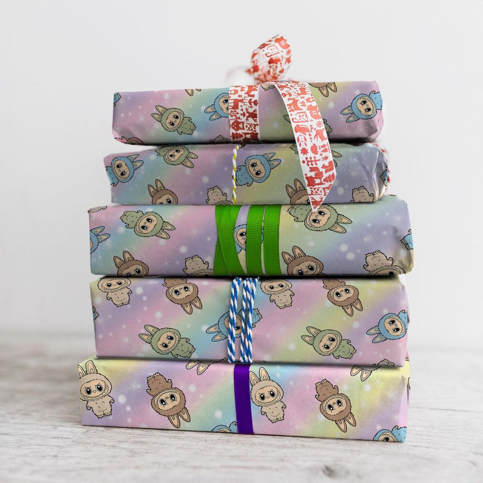 Labubu Custom Gift Wrap - Birthday Wrapping Paper