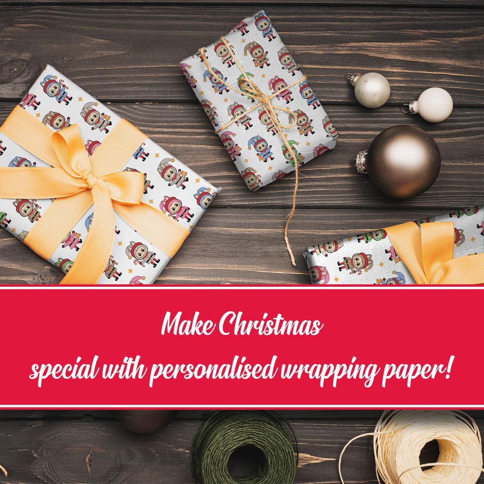 Labubu Xmas Elves Wrapping Paper Gift Wrap Christmas paper