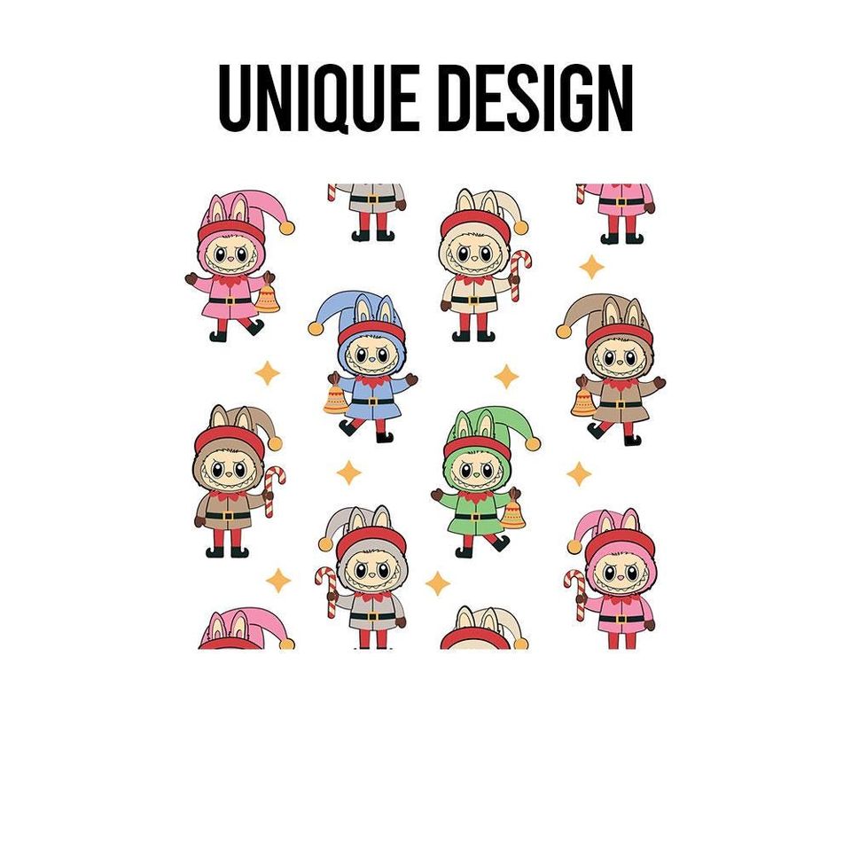 Labubu Xmas Elves Wrapping Paper Gift Wrap Christmas paper