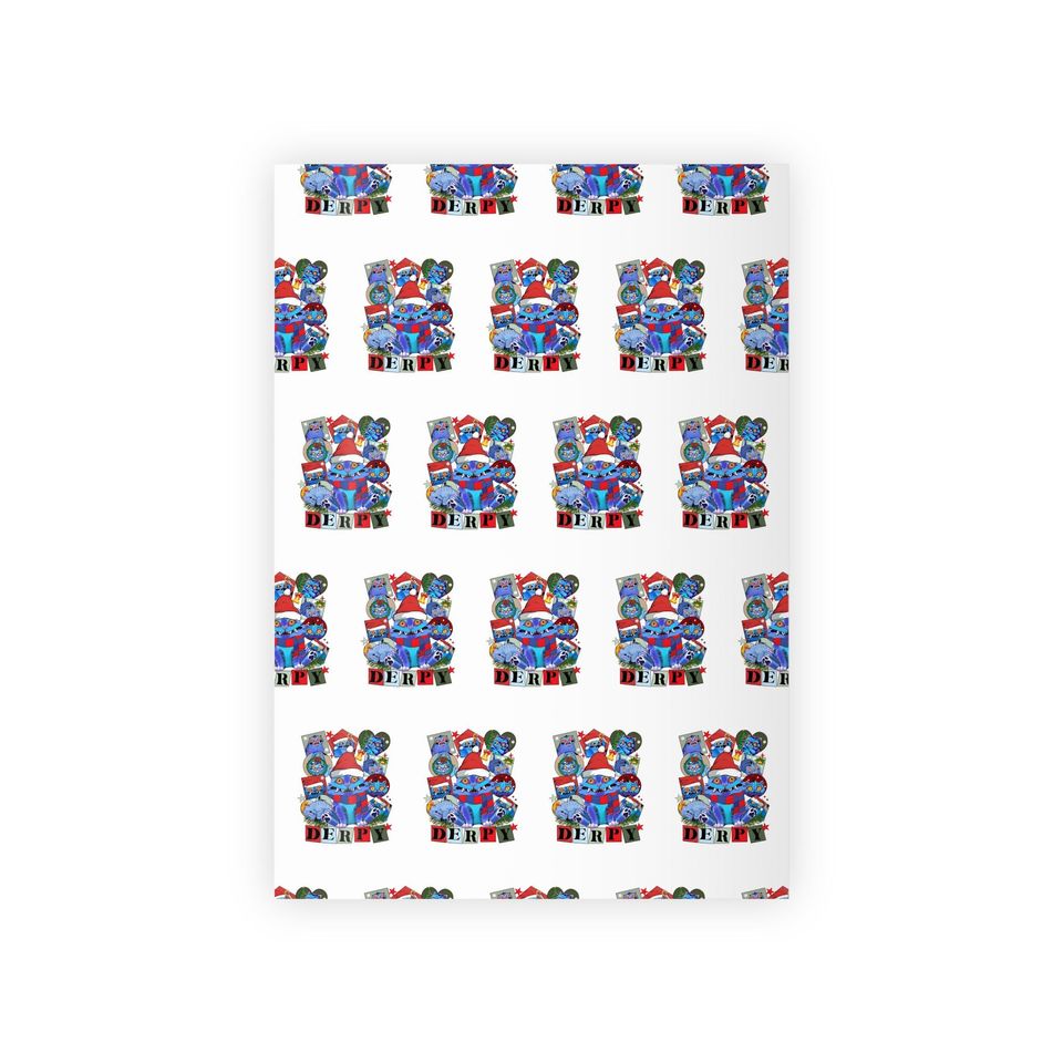 K-Pop Demon Hunter Huntrix Derpy Christmas Wrapping Paper Roll