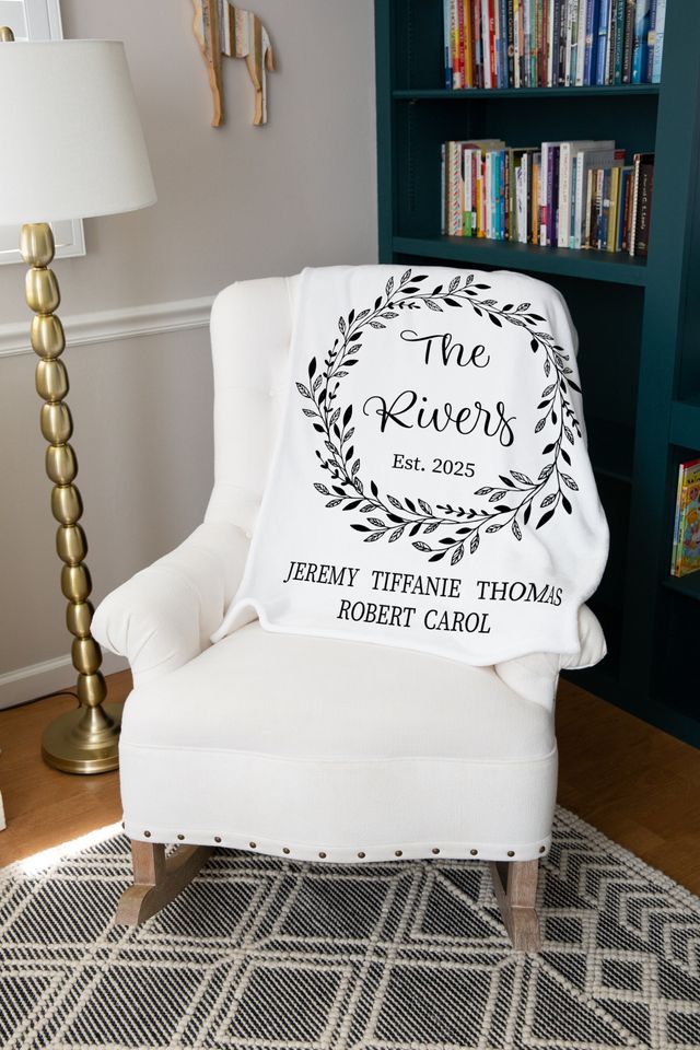 Personalized Wedding Blanket , Anniversary Blanket, Couple