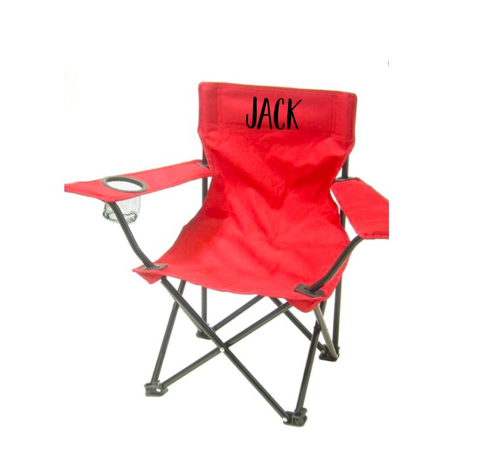 Custom Camping Chair iron on Labels - Camping Labels // Fabric Chair Labels // Canvas Chair iron on // camping chair decal